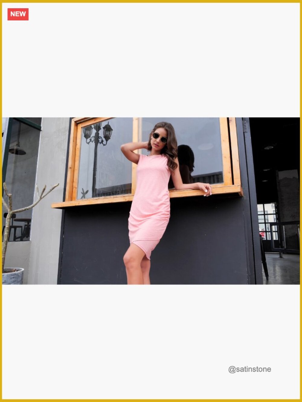 Sleeveless Ruched Bodycon Mini Sundress Summer Party Dress - Picture 7 of 7
